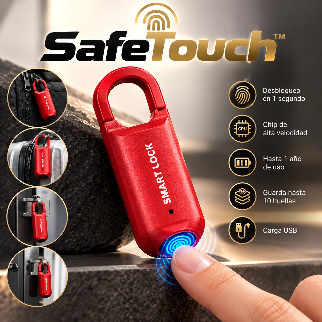 Llavero candado Safetouch